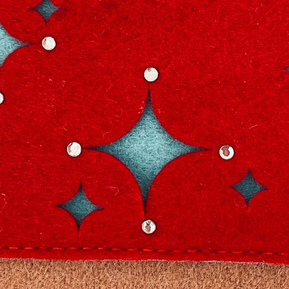 STARBUCKS RARE EMBELLISHED CUT OUT FELT GIFT CARD HOLDERS - SET OF 3 - NEW! - Picture 7 of 12